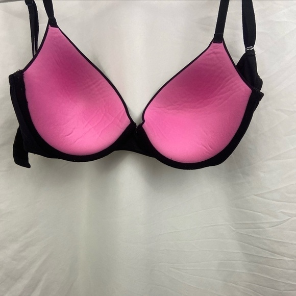 Victoria's Secret PINK Push Up Bra Size 36D Solid Black - Picture 6 of 10